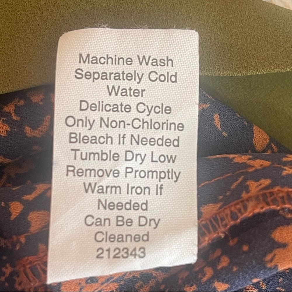 Cabi Python Snake Skin Pattern Surplice Top Small - image 5